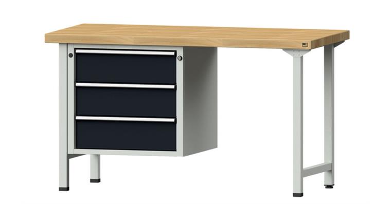 Hercules wood & steel deals solid computer desk