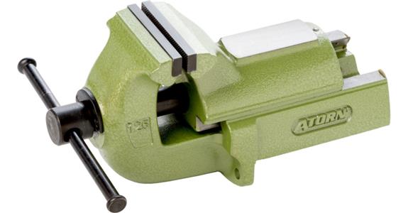 ATORN Parallel-Schraubstock 150 mm, Grauguss, Farbe grün