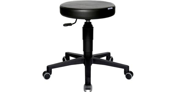 ATORN stool with rollers, seat height 390–520 mm