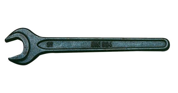 Single open-end wrench 15° DIN 894 special steel AF 30 mm