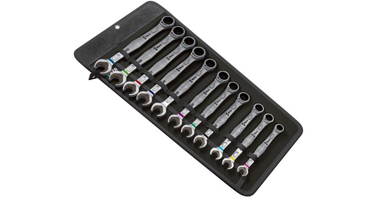 Combination wrench set with ring ratchet Joker 8 pieces in bag AF 5/16-3/4 mm