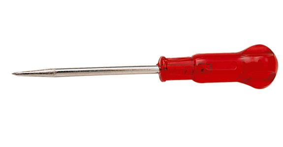 Awl round blade plastic handle tool steel dia. x length 6x100 mm
