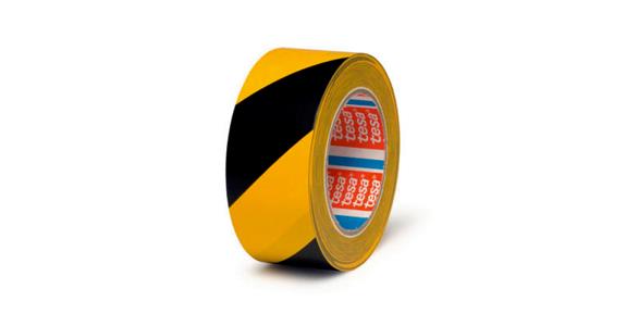 Floor marking tape type 4169 yellow/black width 50 mm length 33 m