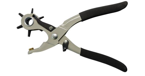 Revolving punch pliers 2–5 mm, length 240 mm with locking mechanism
