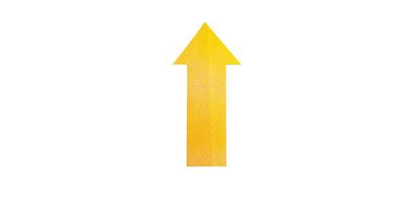 Parking place marking arrow-shape yellow self-adhesive pack=10 pieces 100x200 mm