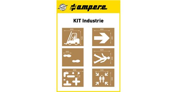 Template set KIT Industry 6 templates with actions