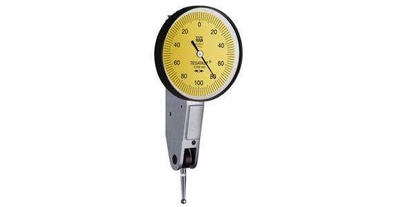 TESATAST lever gauge probe, 0.002 mm graduation, 38 mm diameter, case, 1810010