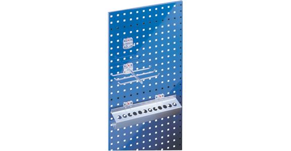 RasterPlan Lochplatte Stahlblech 1,25 mm RAL 5010 enzianblau BxH 1000x450 mm