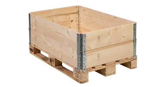Foldable wooden mounting frame 1,200x800x200 mm for EU pallets
