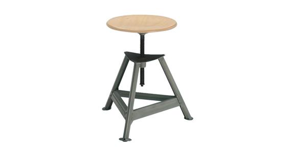Workshop stool 3 legs height adjustable