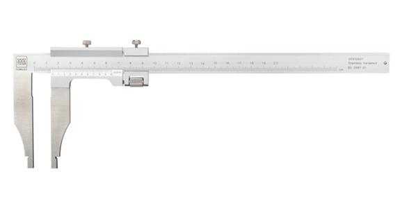 Präzisions-Werkstattmessschieber 0-500 mm mit Feineinstellung Ablesung 0,02 mm