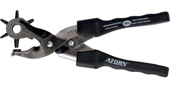 ATORN Revolving punch lever pliers, 2 to 4.5 mm